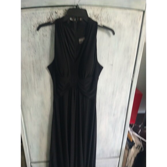 Jessica Howard Sleeveless V-neck Dress Black Size 6 Classic Vintage Y2K - Picture 2 of 11